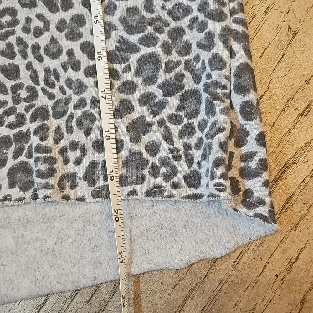 Leopard Print Hoodie and Pants Set Size  M Girls